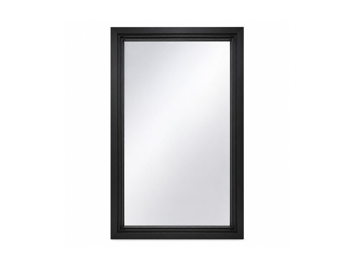 Black aluminum fixed picture window